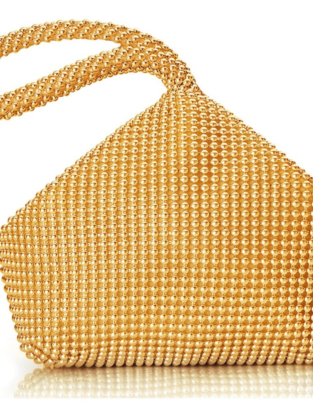 Women's Beaded Clutch Triangle Evening Bags Classy Wristlet Purse | Vintage Eleg - Picture 1 of 6